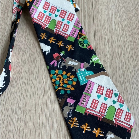 Salvatore Julian designer animal print tie - Picture 3 of 4